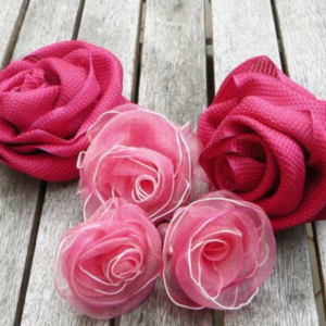 Atelier de création de roses ruban